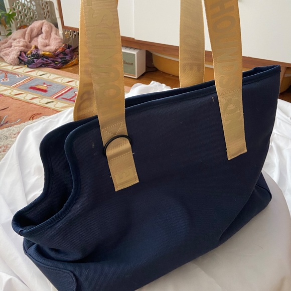 Houndstone Navy Canvas Dog Tote Bag – Stylish and Durable Pet Carrier - Picture 10 of 11